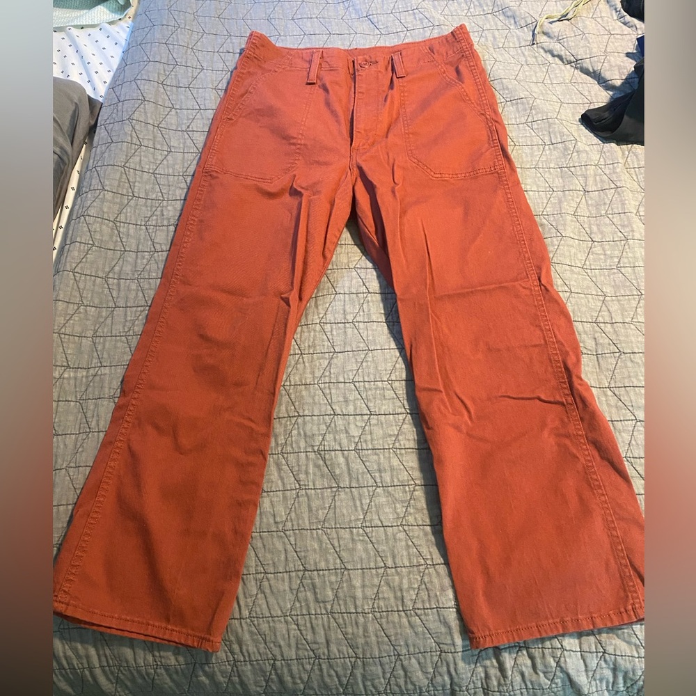 Levi’s Cropped Burnt Orange Denim